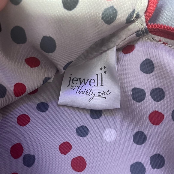 Thirty-One Red Leather Laptop Bag - Picture 3 of 4